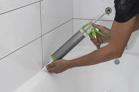 Silicone Application in Shower